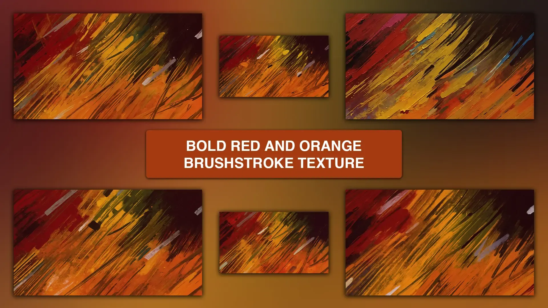 Bold Red and Orange Brushstroke Texture Pack of 10 Images image